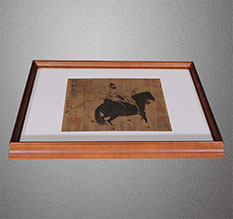 马村书画装裱配框服务案例